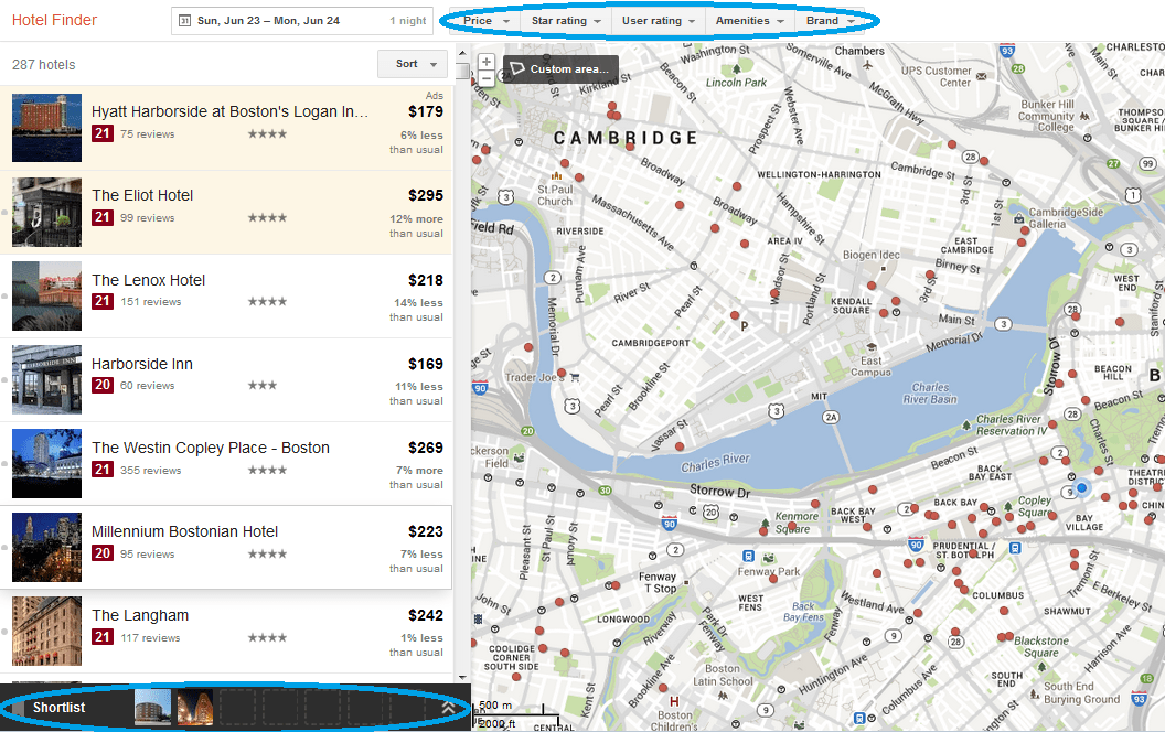 Google Hotel Finder and Us